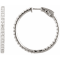 Platinum 19 mm 1/2 CTW Natural Diamond Inside-Outside Hinged Hoop Earrings