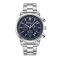 Men's Fashion Watch,  45mm case, stainless steel bracelet, 3ATM