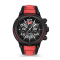 Fashion watch with Black silicone strap