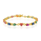 Multi Colour Gemstone Bracelet (Water Resistance Premium Plating)