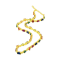 Multi Colour Gemstone Necklace (Water Resistance Premium Plating)