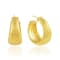 Striated Hoops (Gold Vermeil)