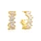 Crystal Vogue Hoop (Gold Vermeil)