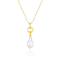 Baroque Pearl Charm Beaded Necklace (Gold Vermeil)