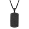 0.10CTW Black Diamond Black IP Stainless Steel and Forged Carbon Fiber
Dog Tag