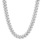 Stainless Steel Two Sided Curb Link Chain Necklace