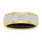 Tungsten Comfort™ 8MM Tungsten Yellow Ion Plated Black Silicone Inside Band
