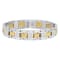 3/4CTW Diamond Two-Tone Stainless Steel Link Bracelet