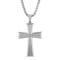 Diamond Accent Stainless Steel Cross Pendant
