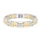 1/2CTW Diamond & Stainless Steel with Yellow IP Bracelet