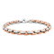 Stainless Steel Rose Ion Plated Oval Link Bracelet