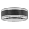 Tungsten Comfort™ Tungsten 9MM Ceramic Black Ion Plated Band