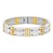 1/4CTW Diamond Two tone Stainless Steel Link Bracelet