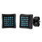 1/4CTW Blue Diamond Black Stainless Steel Stud Earrings