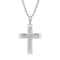 0.01CT Stainless Steel Stacked Cross