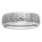 Tungsten Comfort™ 6MM Tungsten Hammered Step Edge Band