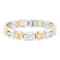 Stainless Steel Yellow Ion Plated Diamond Bracelet 1/6ctw