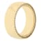 White Sapphire with Yellow IP Tungsten Band