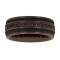 Tungsten Comfort™ Black Sapphire and Smoky Quartz Tungsten 9MM Brown Ion
Plated Band