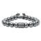 Hematite Bead & Stainless Steel Bolo Bracelet
