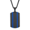 Stainless Steel Two-Tone Dog Tag Pendant