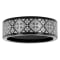 Tungsten Comfort™ Tungsten 8MM Black Laser Pattern Band
