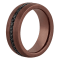 Black Sapphire with Bronze IP Tungsten Band