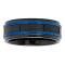 Two-Tone Tungsten 8MM Brick Band