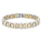 1CTW Diamond Two-Tone Stainless Steel Link Bracelet