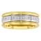 Tungsten Comfort™ 1/10CTW Diamond Tungsten Yellow Ion Plated Band