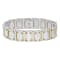 3/4CTW Diamond Stainless Steel Link Bracelet