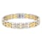 1CTW Diamond Two-Tone Stainless Steel Link Bracelet