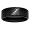 0.05CTW Diamond Black IP Stainless Steel Band