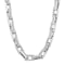 Stainless Steel Rectangle Box Chain Link Necklace