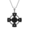 Stainless Steel Two-Tone Round Pendant