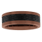 Tungsten Comfort™ Tungsten with Brown and Black Ion Plated Textured Band