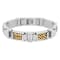 Stainless Steel Yellow Ion Plated Woven Link Bracelet