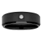 Tungsten Comfort™ .05CTW Diamond Tungsten Black Ion Plated Band