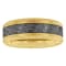 Tungsten Comfort™ Tungsten Yellow Ion Plated with Gray Carbon Fiber
Inlay Band