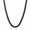 Black Stainless Steel 4mm Box Link Chain Necklace