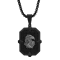3/4CTW Black Diamond Stainless Steel Black Ion Plated Gunmetal Eagle Dog
Tag Pendant