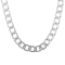 Stainless Steel 20 Inch Hexagon Link Chain Necklace