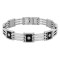 1/10CTW Diamond Titanium Link Bracelet