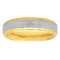 Tungsten Comfort™ 6MM Tungsten with Yellow Ion Plated Frozen Center