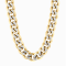 Two-Tone Stainless Steel 10.5MM Curb Link Chain Necklace