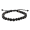 Golden Obsidian Bead with Black IP Bolo Bracelet