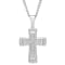 0.38CTW Stainless Steel Stacked Cross