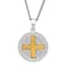 Stainless Steel with Yellow IP Lord's Prayer Holy Metal