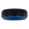 Tungsten Comfort™ Tungsten and Silicone Band in Black and Blue Finish