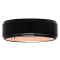 Tungsten Comfort™ Tungsten Black & Rose Ion Plated Band